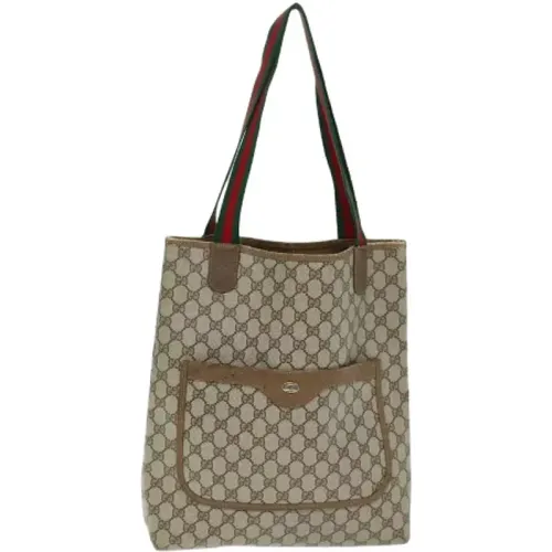 Pre-owned Tote Bags, female, , Size: ONE SIZE Pre-owned Canvas gucci-bags - Gucci Vintage - Modalova