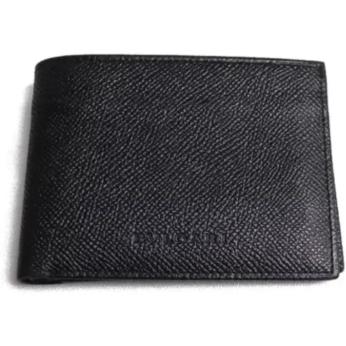 Pre-owned Wallets, male, , Size: ONE SIZE Pre-owned Leather wallets - Bvlgari Vintage - Modalova