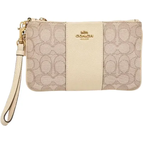 Pre-owned Clutches, female, , Size: ONE SIZE Pre-owned Canvas handbags - Coach Pre-owned - Modalova