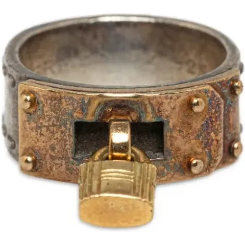 Pre-owned Metal rings , female, Sizes: ONE SIZE - Hermès Vintage - Modalova