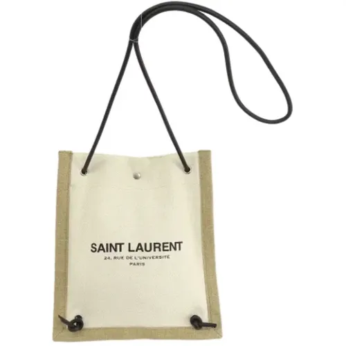 Pre-owned Cross Body Bags, female, , Size: ONE SIZE Pre-owned Canvas shoulder-bags - Yves Saint Laurent Vintage - Modalova