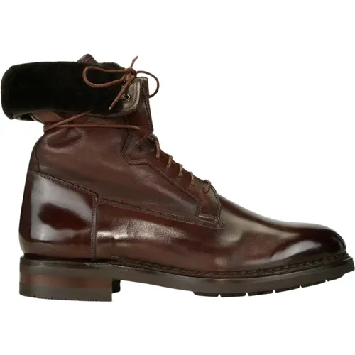 Italian Leather Ankle Boots , male, Sizes: 10 1/2 UK, 8 UK, 6 UK, 7 1/2 UK, 6 1/2 UK, 9 UK, 12 UK, 11 UK - Santoni - Modalova