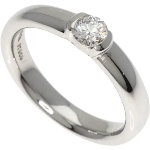 Pre-owned Jewellery, female, , Size: ONE SIZE Pre-owned Platinum rings - Tiffany & Co. Pre-owned - Modalova