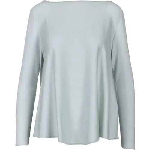 Round-neck Knitwear, female, , Size: M Silk Cashmere Sweater - Wild Cashmere - Modalova