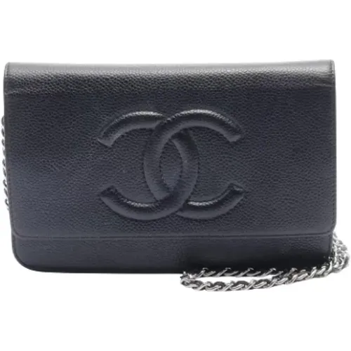 Pre-owned Shoulder Bags, female, , Size: ONE SIZE Pre-owned Leather wallets - Chanel Vintage - Modalova