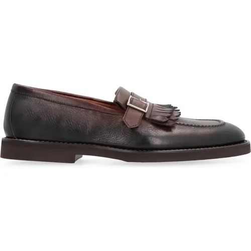 Harley Leather loafers , male, Sizes: 8 1/2 UK, 8 UK - Doucal's - Modalova