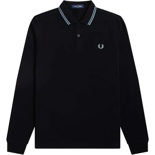 Gestreiftes Langarm-Baumwollpolo - Fred Perry - Modalova