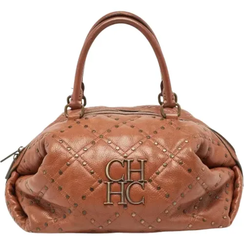 Pre-owned Handbags, female, , Size: ONE SIZE Pre-owned Leather handbags - Carolina Herrera Pre-owned - Modalova