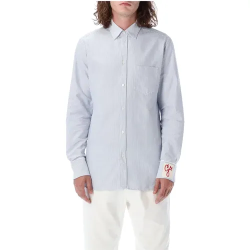 Striped Regular Shirt Light , male, Sizes: L - Golden Goose - Modalova