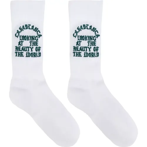 Socks, female, , Size: S Socks with logo - Casablanca - Modalova