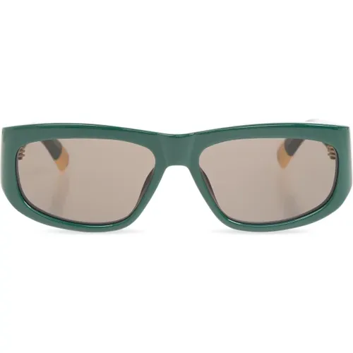 Sunglasses with logo , female, Sizes: 57 MM, ONE SIZE - Jacquemus - Modalova