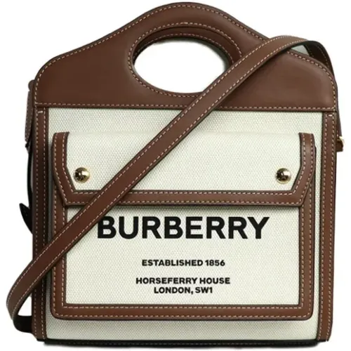 Pre-owned Coated canvas handbags , female, Sizes: ONE SIZE - Burberry Vintage - Modalova