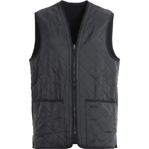 Vests, male, , Size: M Blue Diamond Quilted Vest for Men - Barbour - Modalova