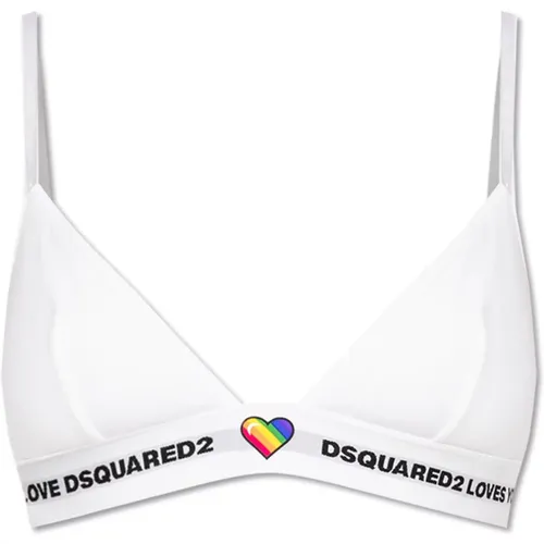 Bras, female, , Size: M Bra with logo - Dsquared2 - Modalova