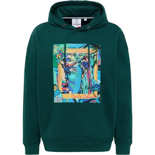 De Val Oversize Kapuzensweatshirt , Herren, Größe: M - carlo colucci - Modalova