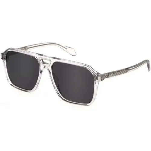 Shiny Transp. Grey Smoke Sunglasses , unisex, Sizes: 59 MM - Just Cavalli - Modalova