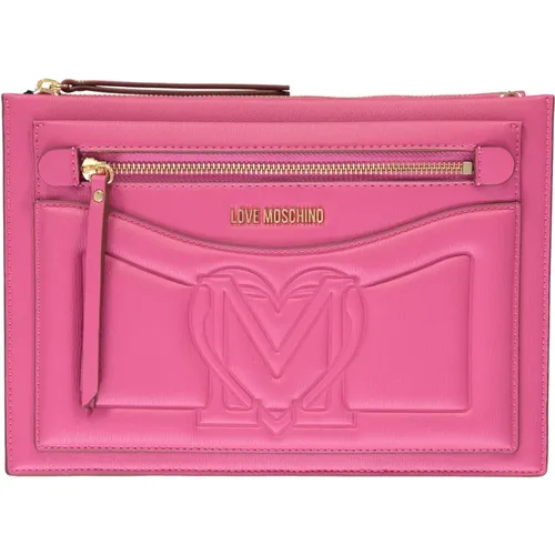 Stilvolle Handtasche mit Mehreren Fächern - Love Moschino - Modalova