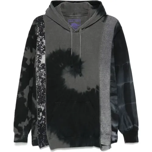 Hoodies, male, , Size: M Abstract Patchwork Hoodie Sweatshirt - Needles - Modalova