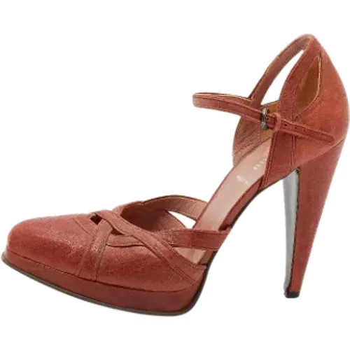 Pre-owned Pumps, female, , Size: 10 US Pre-owned Leather sandals - Miu Miu Pre-owned - Modalova