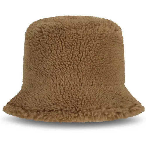 Camel Beanie Hat , female, Sizes: ONE SIZE - Alter Ego - Modalova