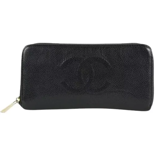 Pre-owned Wallets, unisex, , Size: ONE SIZE Italian Leather Wallets, Pre-owned, 7.5 Length - Chanel Vintage - Modalova