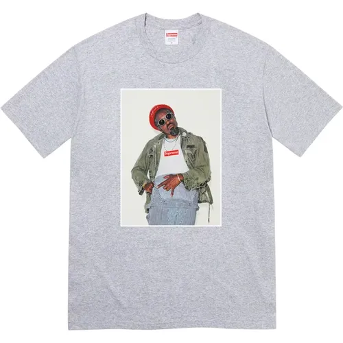 Limitierte Auflage André 3000 Tee Heather Grey , Herren, Größe: 2XL - Supreme - Modalova