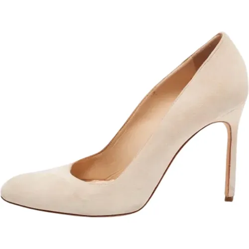 Pre-owned Wildleder heels , Damen, Größe: 38 EU - Manolo Blahnik Pre-owned - Modalova