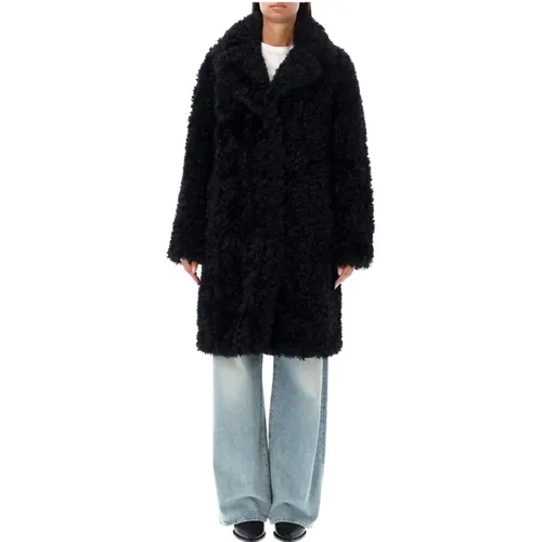 Eco Shearling Jacket Aw24 , female, Sizes: M, S - Stand Studio - Modalova