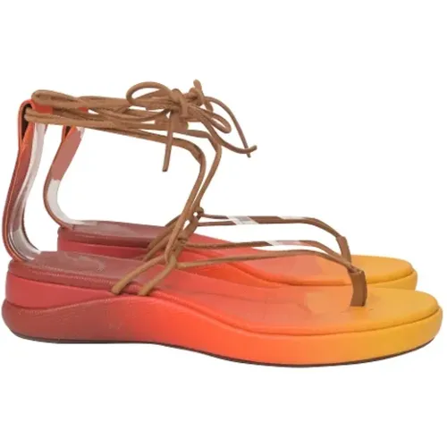 Pre-owned Sandals, female, , Size: 9 US Pre-owned Leather sandals - Chloé Pre-owned - Modalova