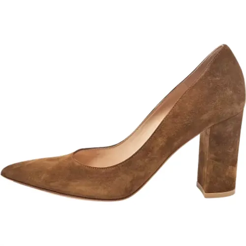 Pre-owned Pumps, female, , Size: 7 US Pre-owned Leather heels - Gianvito Rossi Pre-owned - Modalova