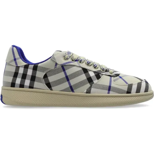 Karierte Sneakers , Herren, Größe: 40 EU - Burberry - Modalova