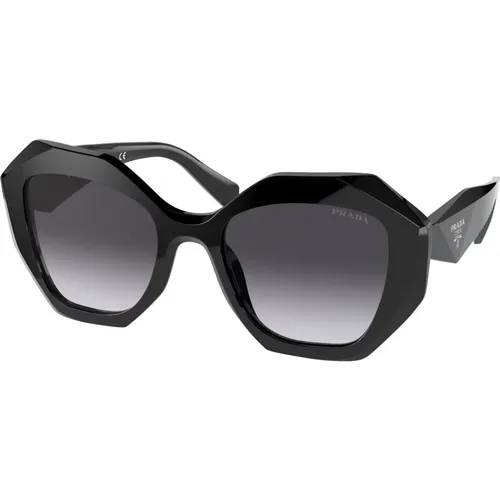 Stilvolle Sonnenbrille Schwarz Grau Verlauf,Stilvolle Sonnenbrille mit Zubehör - Prada - Modalova
