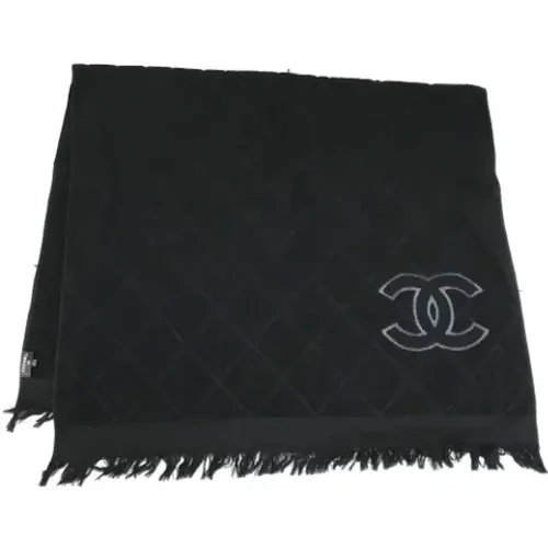 Pre-owned Scarves, female, , Size: ONE SIZE Pre-owned Cotton scarves - Chanel Vintage - Modalova