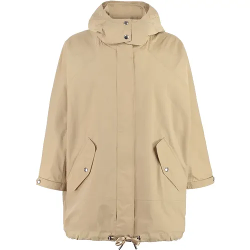 Kapuzenparka mit Logo-Patch , Damen, Größe: M - Woolrich - Modalova