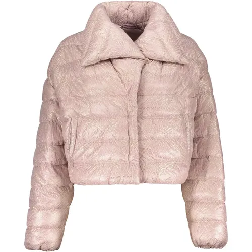 Down Jackets, female, , Size: M Cropped Padded Jacket - Herno - Modalova