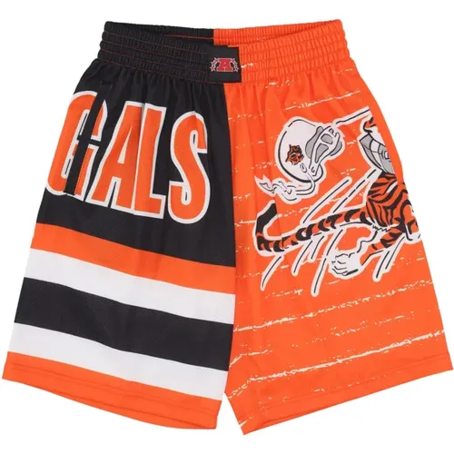 Sportswear, male, , Size: L NFL Cincinnati Bengals Basketball Shorts - Mitchell & Ness - Modalova