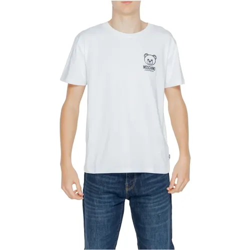 Men's T-Shirt Spring/Summer Collection , male, Sizes: M, L, XL - Moschino - Modalova