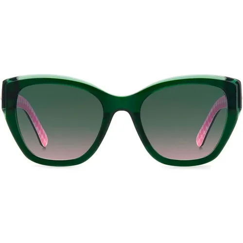 Yolanda/S Sonnenbrille Dunkelgrün/Grün Getönt , Damen, Größe: 51 MM - Kate Spade - Modalova