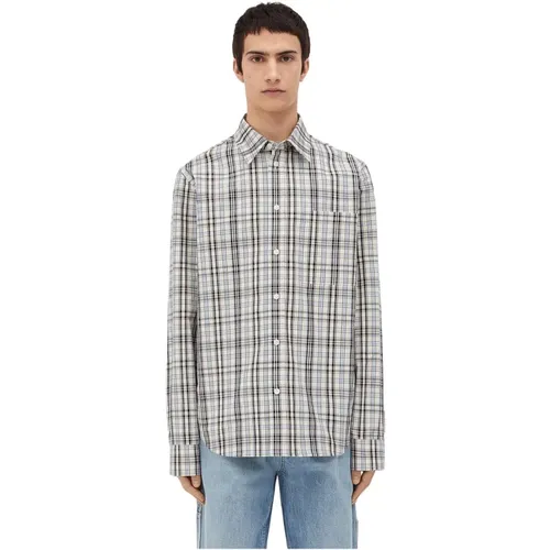 Weißes Popeline-Button-Up-Hemd - Bottega Veneta - Modalova