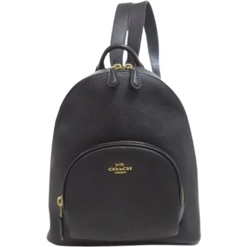 Pre-owned Backpacks, female, , Size: ONE SIZE Pre-owned Leather Backpack - Coach Pre-owned - Modalova