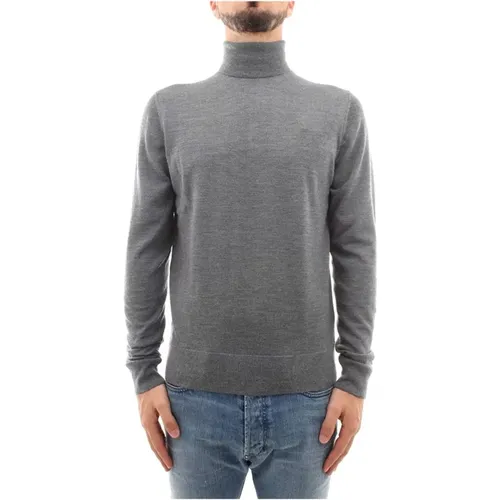 Turtlenecks, male, , Size: L High Neck Sweater - Calvin Klein - Modalova