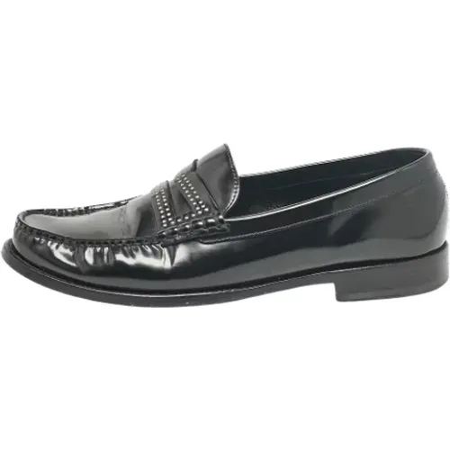 Pre-owned Flats, male, , Size: 12 US Pre-owned Leather flats - Yves Saint Laurent Vintage - Modalova