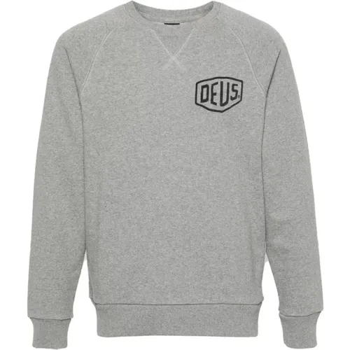 Grey Sweater Gym Leisure Wear , male, Sizes: XL, M, 2XL, S - Deus Ex Machina - Modalova