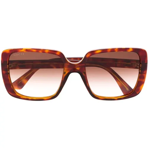 Gg0632S 002 Sonnenbrille , Damen, Größe: 56 MM - Gucci - Modalova
