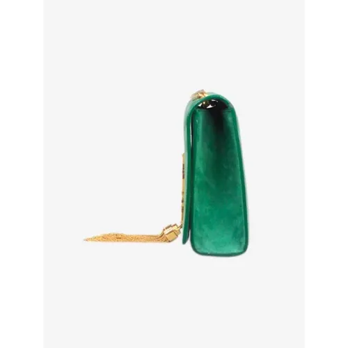 Pre-owned Suede shoulder-bags , female, Sizes: ONE SIZE - Yves Saint Laurent Vintage - Modalova