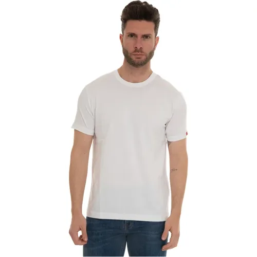 Einfaches T-Shirt mit Armlogo , Herren, Größe: 3XL - Fay - Modalova