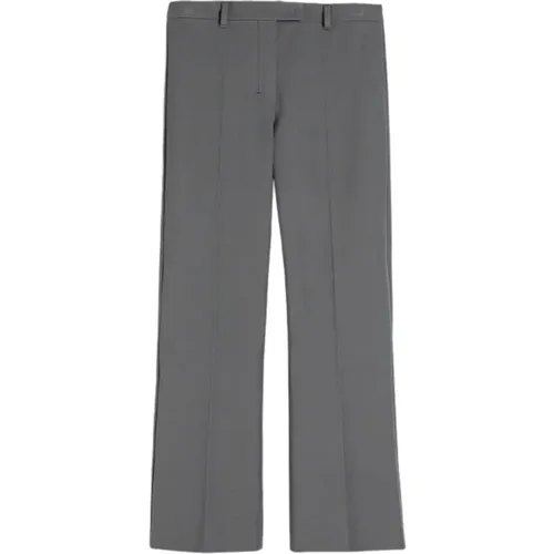 Mittlere Graue Cropped Hose , Damen, Größe: L - Max Mara - Modalova