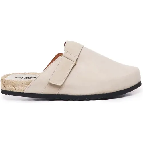 Champagner Wildleder Sandalen , Damen, Größe: 37 EU - Manebí - Modalova