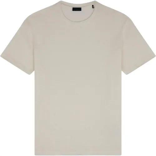 Hellbeiges Leinen Delavè Jersey T-Shirt , Herren, Größe: L - PAUL & SHARK - Modalova