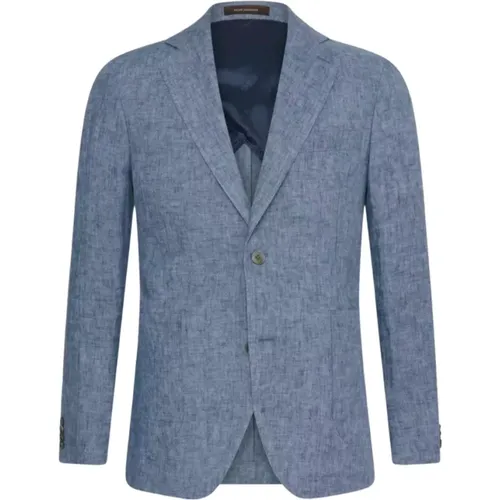 Blazers, male, , Size: XL Ferry Patch Soft Blazer - Oscar Jacobson - Modalova